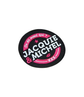 Ecusson rond Jacquie et Michel