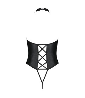 Body ouvert faux cuir Nancy - Passion
