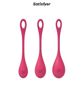 Kit d'entrainement pelvien Yoni Power 1 Rouge - Satisfyer