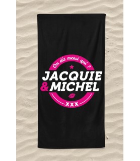 Serviette de plage Jacquie et Michel Classique