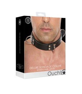 Collier Bondage Deluxe noir - Ouch!