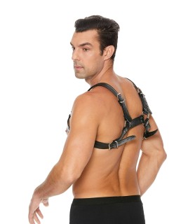 Harnais Buckle Bulldog noir - Ouch!