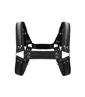 Harnais Buckle Bulldog noir - Ouch!