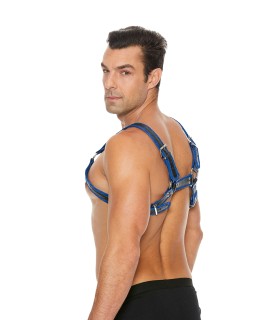 Harnais Buckle Bulldog bleu - Ouch!