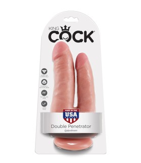 Gode double pénétration 15cm - King Cock