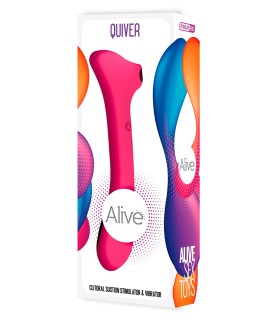 Double stimulateur Quiver rose