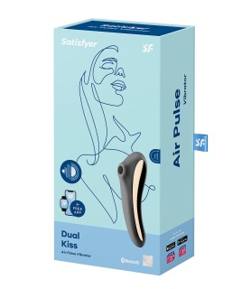 Stimulateur Dual Kiss noir - Satisfyer