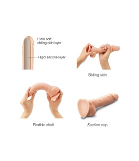 Gode double densité sliding skin S - Strap On Me