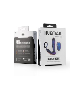 Plug vibrant et cockring Black Hole - Hueman