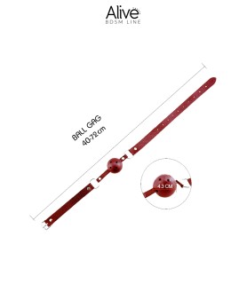 Baillon Discretion rouge - Alive