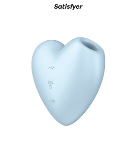 Double stimulateur Cutie Heart bleu - Satisfyer