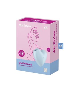Double stimulateur Cutie Heart bleu - Satisfyer