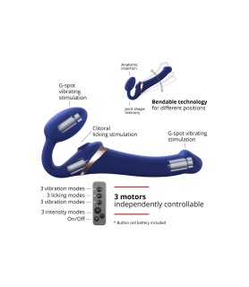 Strap-on-me Multi Orgasm bleu nuit XL