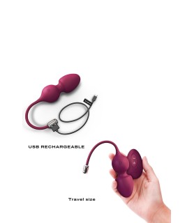 Love balls télécommandées bordeaux - Dorcel