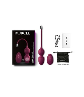 Love balls télécommandées bordeaux - Dorcel