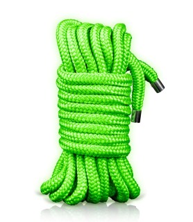 Corde de bondage phosphorescente 5m - Ouch