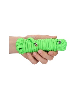 Corde de bondage phosphorescente 5m - Ouch