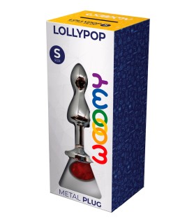 Plug bijou Lollypop rouge S - Wooomy