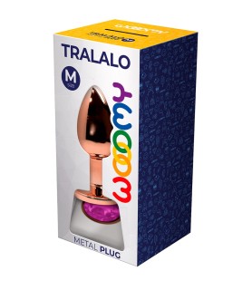 Plug bijou Tralalo rose M - Wooomy