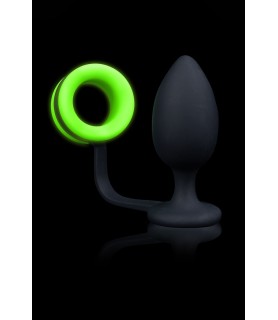 Plug avec cockring phosphorescent - Ouch