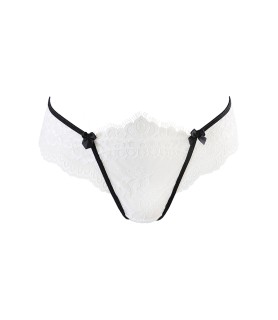 String dentelle blanc V-10488 - Axami