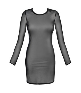 Robe tulle noir V-10639 - Axami