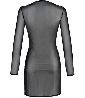 Robe tulle noir V-10639 - Axami