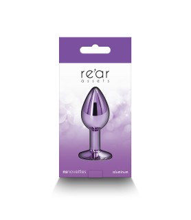 Plug bijou aluminium chromé violet S