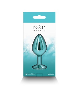Plug bijou aluminium chromé vert M