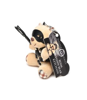 Porte-clés Teddy Bear BDSM avec martinet
