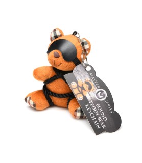 Porte-clés Teddy Bear en tenue Bondage