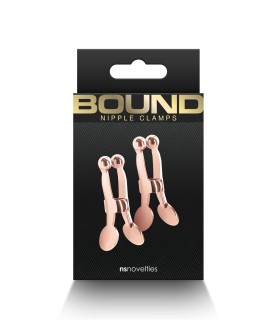Pinces à tétons Bound rose gold