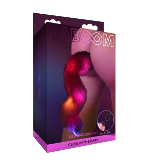 Plug anal Licorne avec queue lumineuse - Taboom